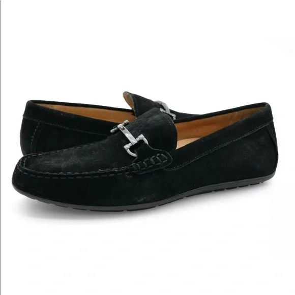 VIONIC Mens Mason Loafer Shoes Black Suede Horsebit Moccasins size 11.5 Comfort The Mason Horse Bit Loafer, Onyx, Lug Sole - Blackstock & Weber main image 3